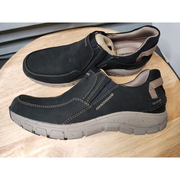 Clarks Wave Plateauap Black Nubuck Waterproof Shoes Women’s 9 - Picture 1 of 11